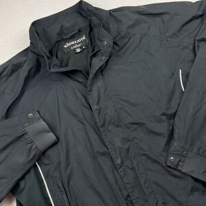 Footjoy Dryjoys FJ Light‎ Jacket Mens XL Black Sleeve Golf Pockets FLAWS
